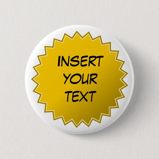 Rond 5 Cm Badge jaune (Devant)