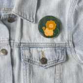 Rond 5 Cm Badge Lion (En situation)