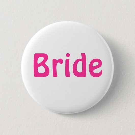 Rond 5 Cm Badge - Mariée (Devant)