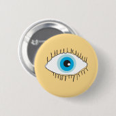 Rond 5 Cm badge oeil vous regardant yeux (Devant & derrière)