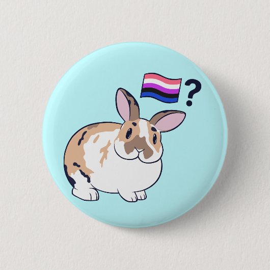 Rond 5 Cm Badge Paddy Pride (Genderfluide) (Devant)