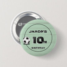 Badge personnalisé avec nom et âge pour le footbal