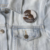 Rond 5 Cm Badge Pluvier kildir (En situation)