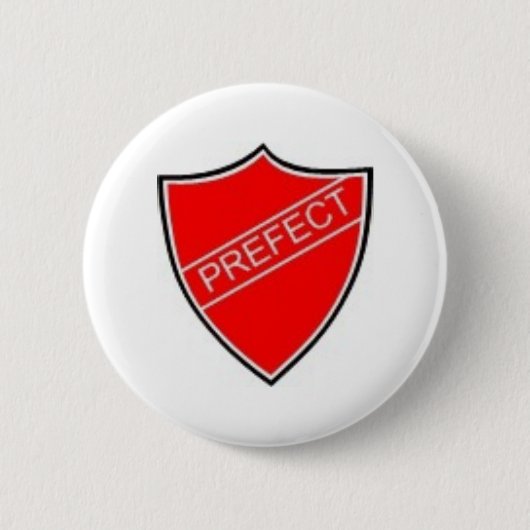 Rond 5 Cm Badge Préfet Rouge (Devant)