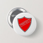 Rond 5 Cm Badge Préfet Rouge (Devant & derrière)