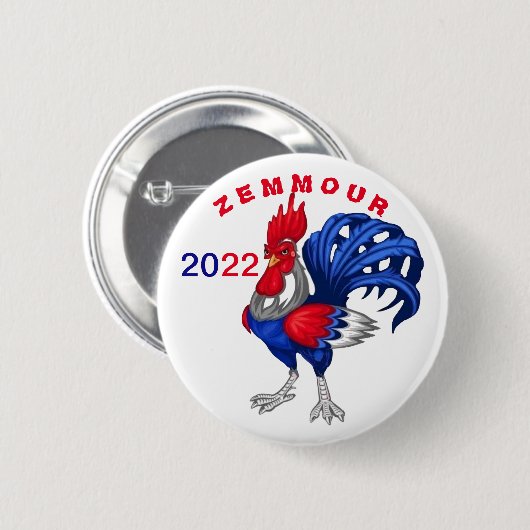 Rond 5 Cm Badge rond, Zemmour 2022 (Devant & derrière)