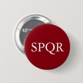 Rond 5 Cm Badge SPQR (Devant & derrière)