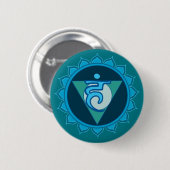 Rond 5 Cm Badge Throat Chakra (Devant & derrière)