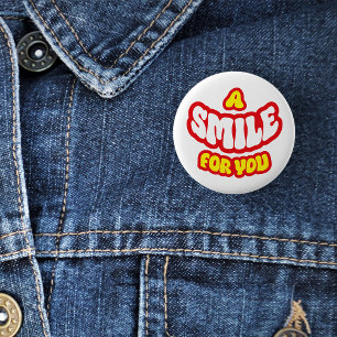 Rond 5 Cm Badge/Un badge « Un sourire pour vous »