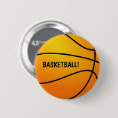 Rond 5 Cm BALLON DE BASKET! Badge (Devant & derrière)