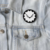 Rond 5 Cm Barony of Buckland Cross Populace Badge (En situation)