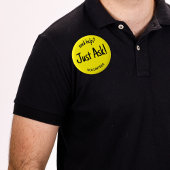 Rond 5 Cm Besoin d'aide Posez simplement un badge de bénévol