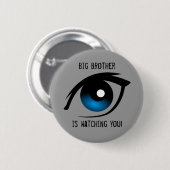 Rond 5 Cm Big Brother vous regarde ! Badge (Devant & derrière)