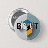 Rond 5 Cm Biscuit Badge (Devant & derrière)