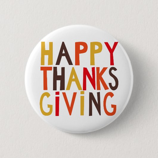 Rond 5 Cm BON THANKSGIVING ! Badge (Devant)