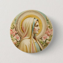 Bouton Badge de la Vierge Marie