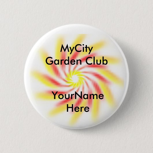 Rond 5 Cm Bouton - Badge d'identification de club modèle (Devant)