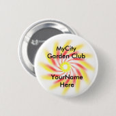 Rond 5 Cm Bouton - Badge d'identification de club modèle (Devant & derrière)