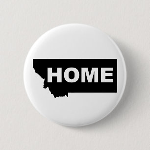 Rond 5 Cm Bouton Badge Épingle de Montana Maison Loin de l'É
