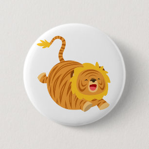 Rond 5 Cm Bouton Bouncy Liger Bouton Carton mignon Badge