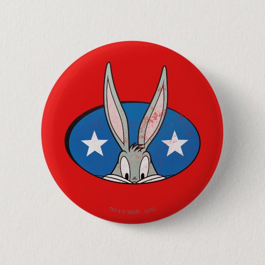 Rond 5 Cm BUNNY™ Étoiles BUNNY™ Badge (Devant)