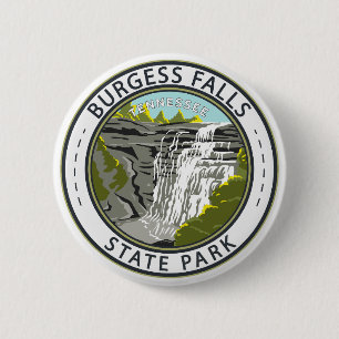 Rond 5 Cm Burgess Falls State Park Tennessee Badge