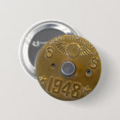 Rond 5 Cm Capitaine Midnight Decoder Badge 1948 (Devant & derrière)