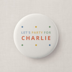 Rond 5 Cm C'est un badge bouton invité à la Color Pop Party