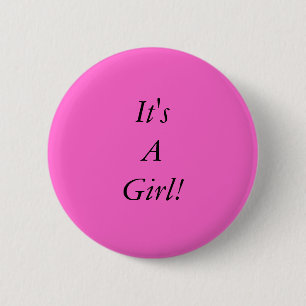 Rond 5 Cm C'est une fille ! Badge