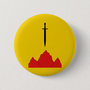 Rond 5 Cm Comté d'Isenfir Badge Populace