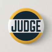 Rond 5 Cm Concours Juge Badge Bleu jaune (Devant)