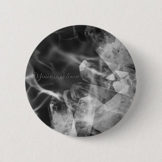 Rond 5 Cm Custom black crystal badge 