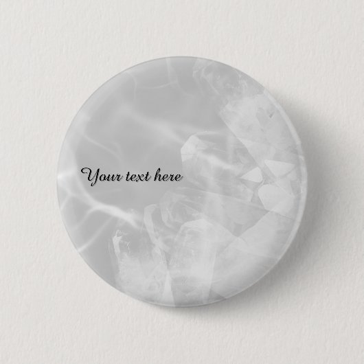 Rond 5 Cm Custom grey crystal badge (Devant)
