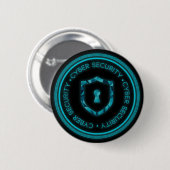 ROND 5 CM CYBER SECURITY BADGE SEAL (Devant & derrière)