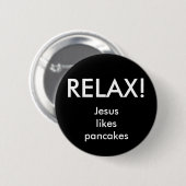 Rond 5 Cm DÉTENDEZ-VOUS ! Badge (Devant & derrière)