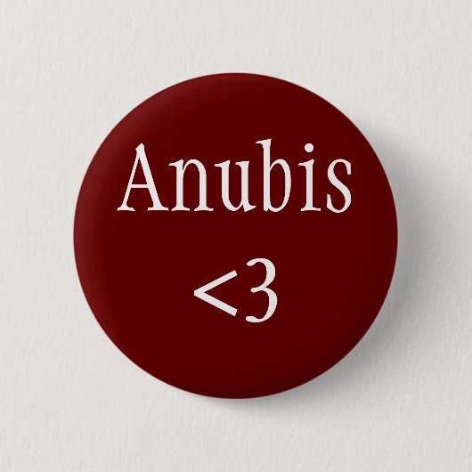 Rond 5 Cm Dieu égyptien - Anubis badge d'amour (Devant)