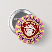 Rond 5 Cm Dullard 100% Funny Funky Monkey Badge (Devant & derrière)
