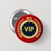 Rond 5 Cm Élégant badge d'accès VIP (Devant & derrière)