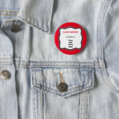 Rond 5 Cm Épingle d'alerte d'allergie Badge Bouton (En situation)
