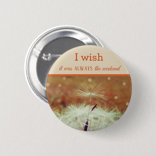 Rond 5 Cm Faire un badge de dandilion de souhait (Devant & derrière)