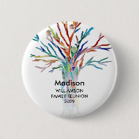 Family Reunion Family Tree Nom personnalisé Badge
