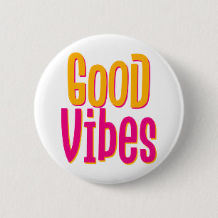 Rond 5 Cm Good Vibes. Badge
