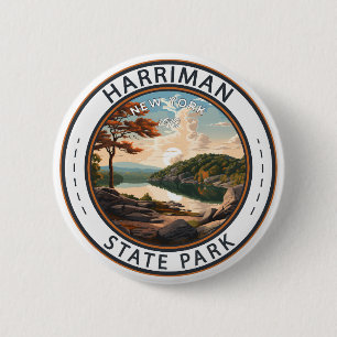 Rond 5 Cm Harriman State Park New York Badge