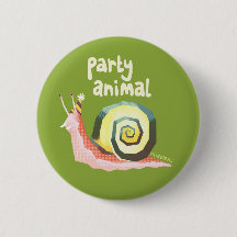 Introvertébrés vert fête de l'escargot badge