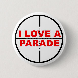 Rond 5 Cm J'aime un badge de bouton drôle de défilé humour s