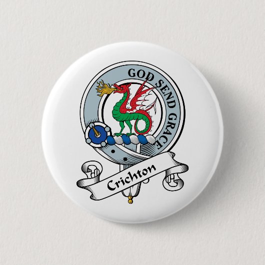 Rond 5 Cm Le clan de Crichton Badge (Devant)