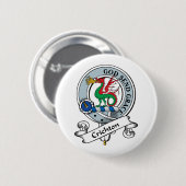 Rond 5 Cm Le clan de Crichton Badge (Devant & derrière)