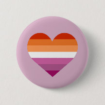 Lesbian Pride Drapeau Coeur Design Badge Pride 202