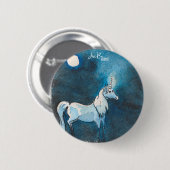 Rond 5 Cm Licorne Badge (Devant & derrière)