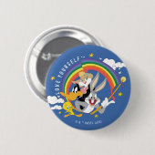 Rond 5 Cm LOONEY TUNES™ - Love Yourself Pride Badge (Devant & derrière)